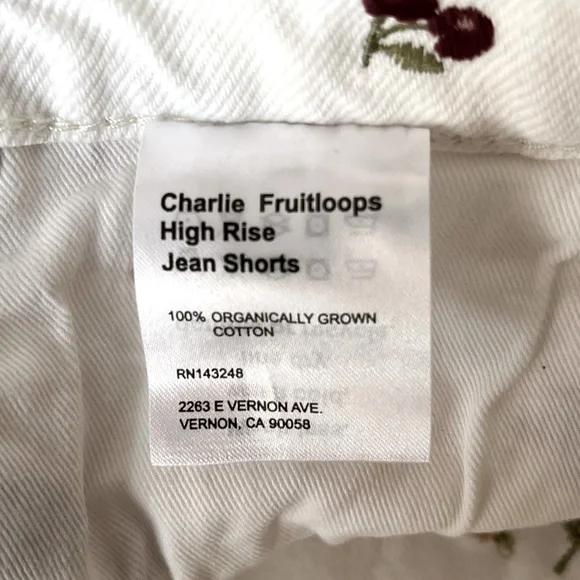 REFORMATION Charlie Fruitloops High Rise Jean Shorts - Picture 11 of 11